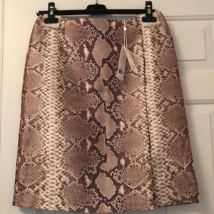 Tory Burch Python Wrap Silk Wool skirt